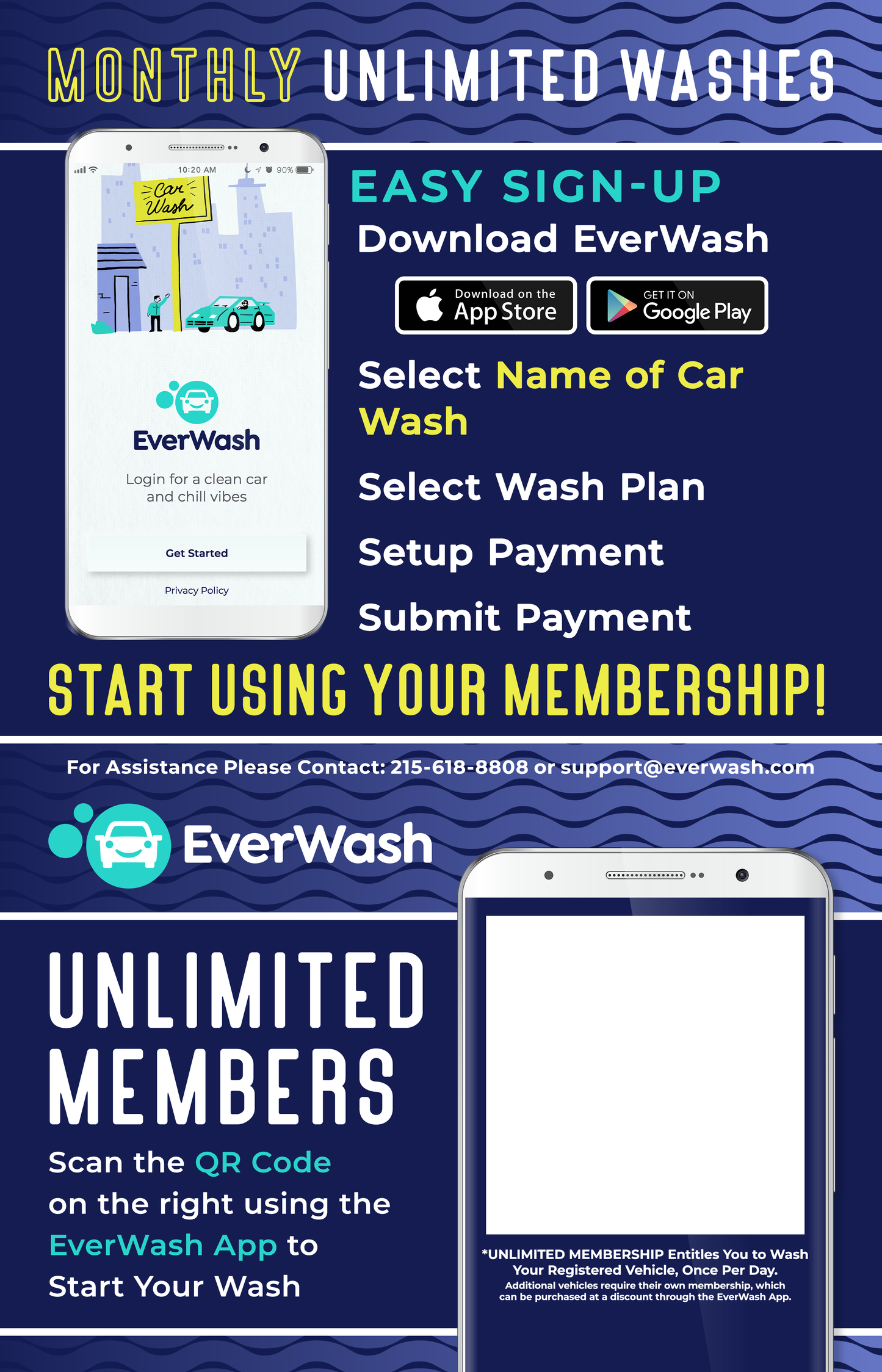 Start Wash In-Bay Automatic Instructional Signs (IBA)