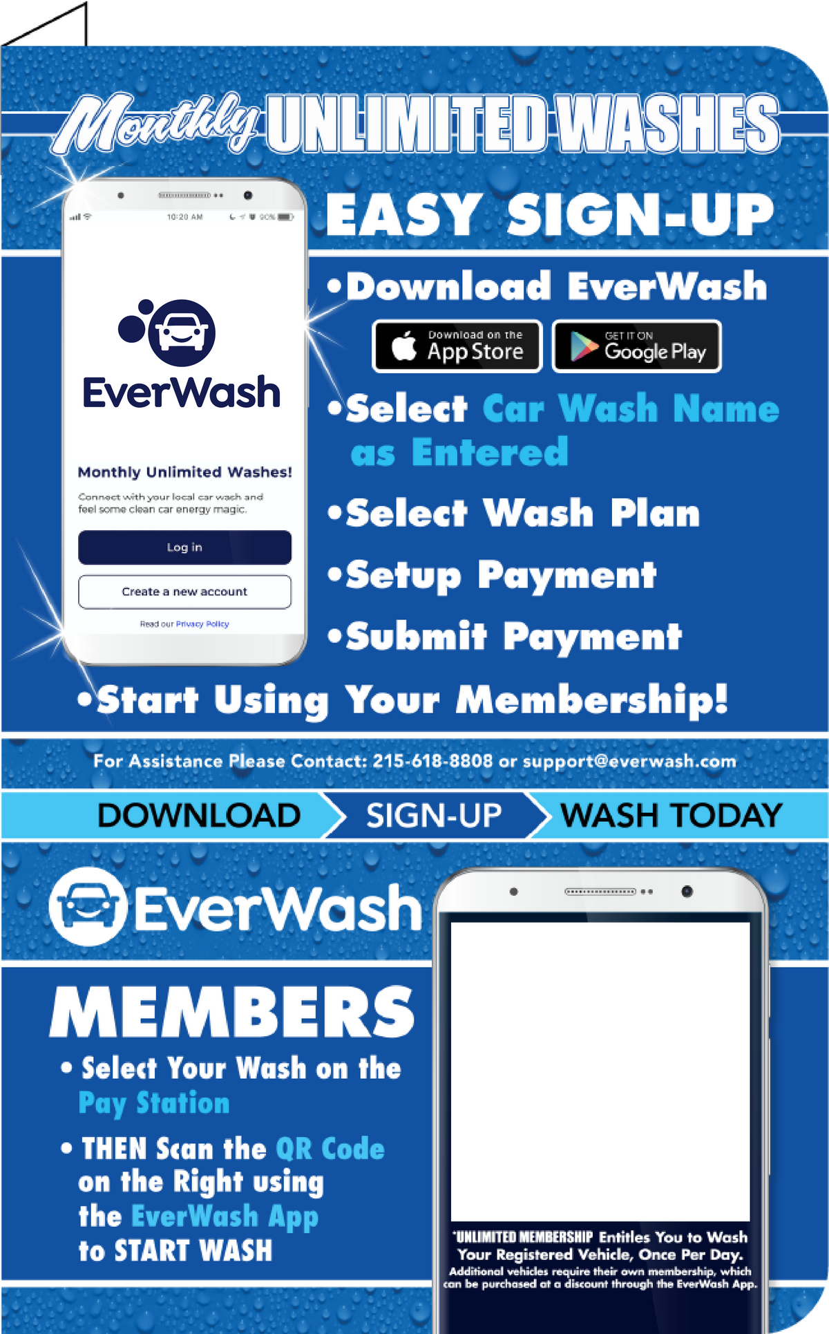 Start Wash In-Bay Automatic Instructional Signs (IBA)