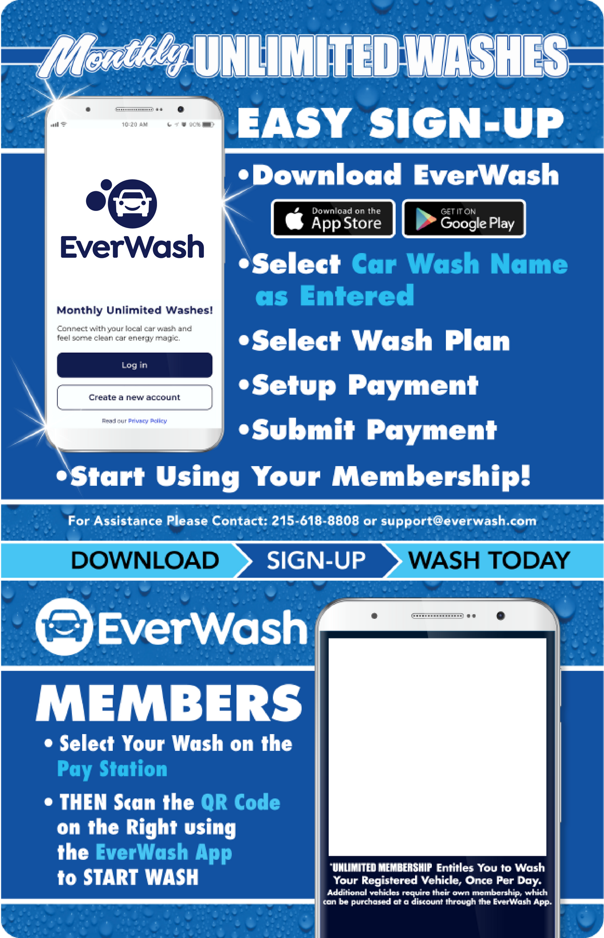 Start Wash In-Bay Automatic Instructional Signs (IBA)