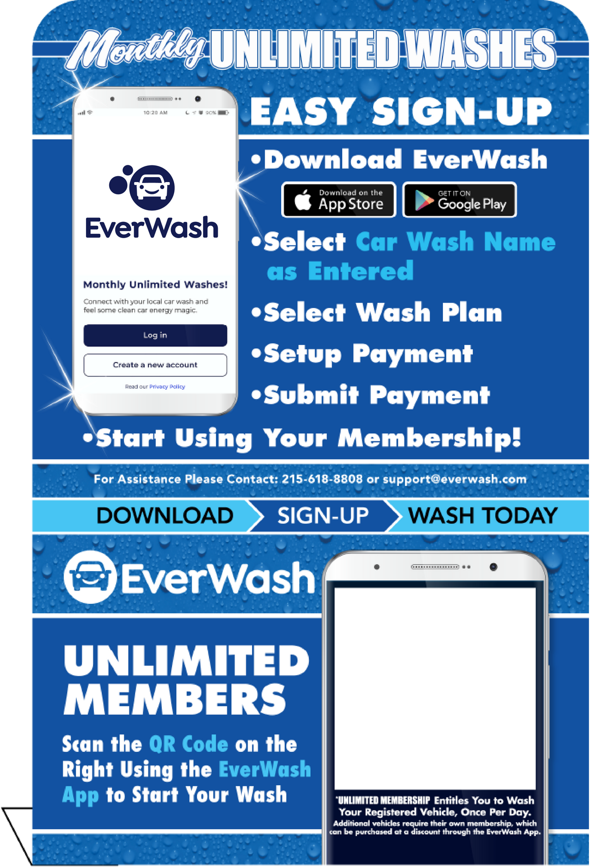 Start Wash In-Bay Automatic Instructional Signs (IBA)