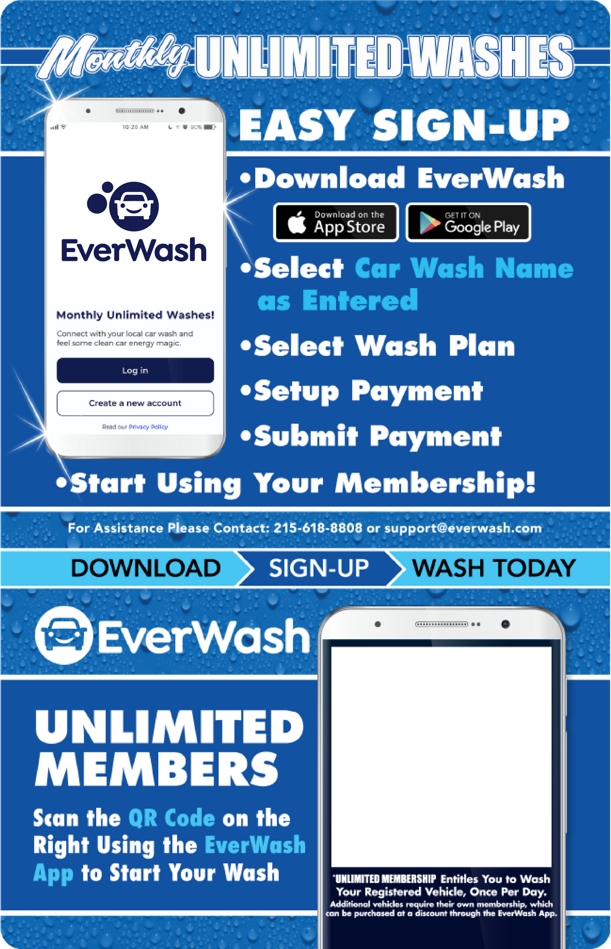 Start Wash In-Bay Automatic Instructional Signs (IBA)