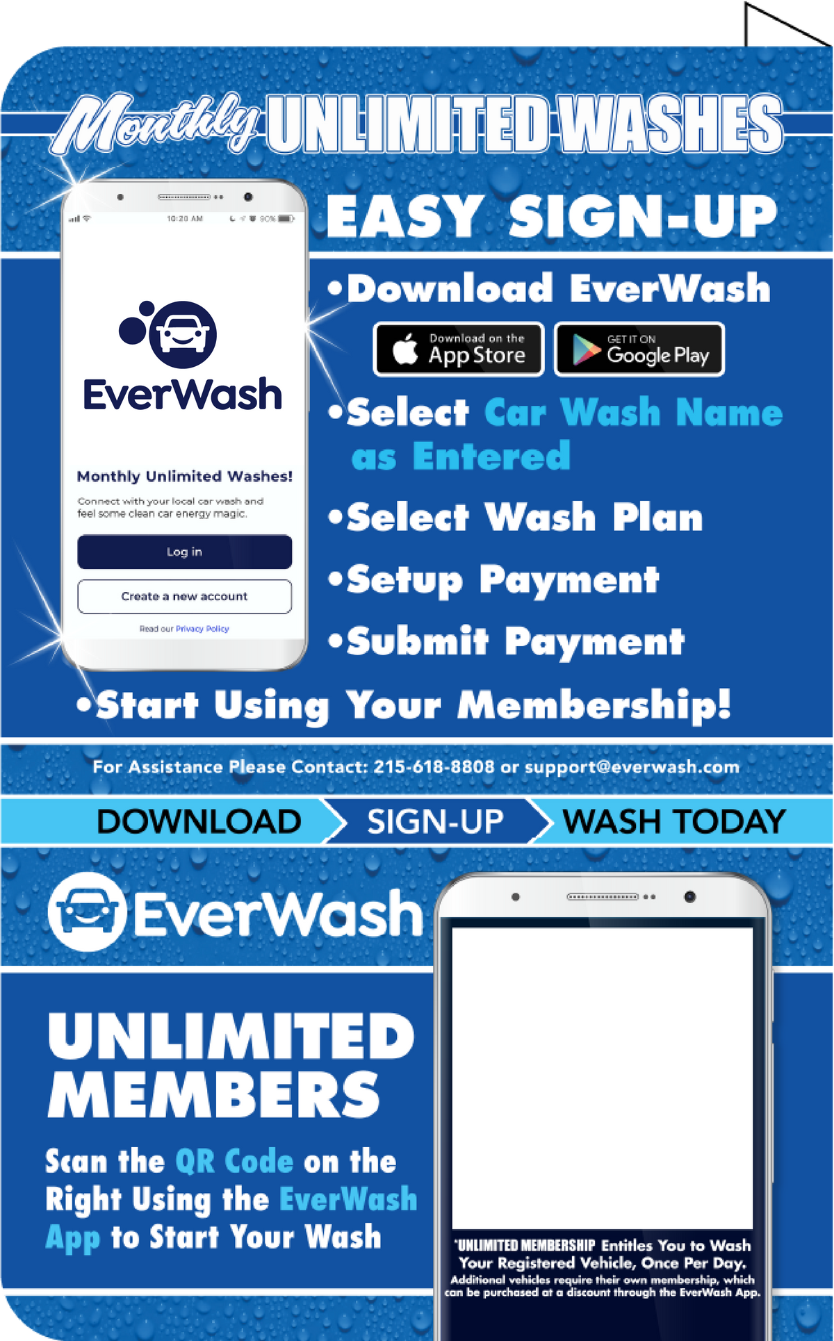 Start Wash In-Bay Automatic Instructional Signs (IBA)
