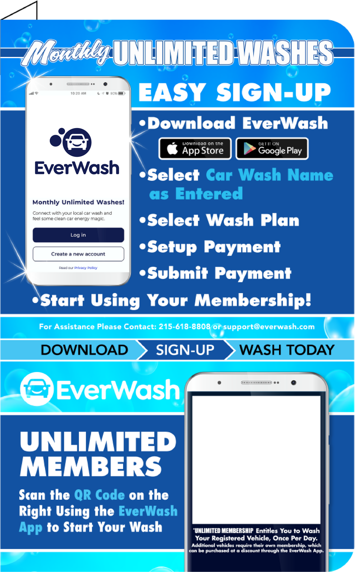 Start Wash In-Bay Automatic Instructional Signs (IBA)
