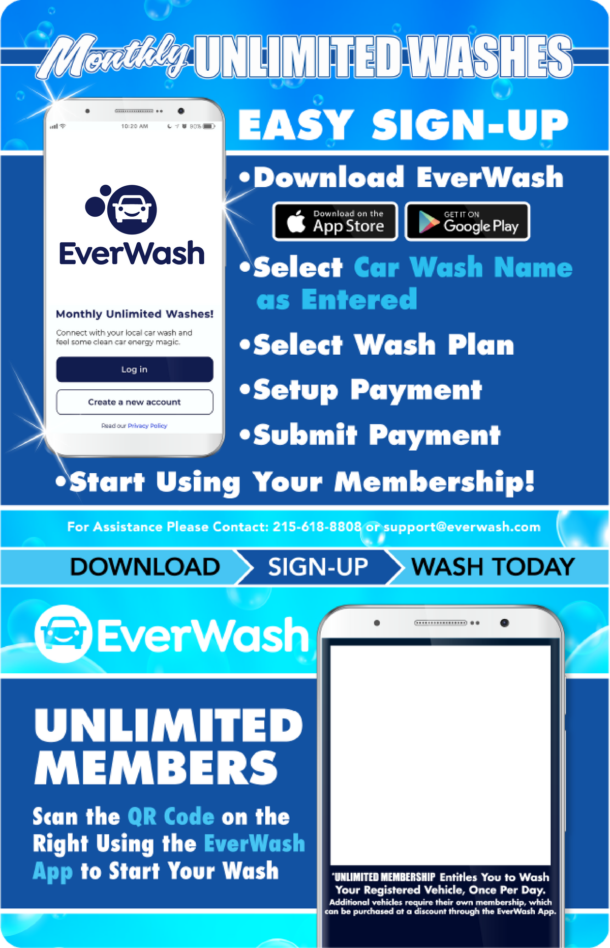 Start Wash In-Bay Automatic Instructional Signs (IBA)