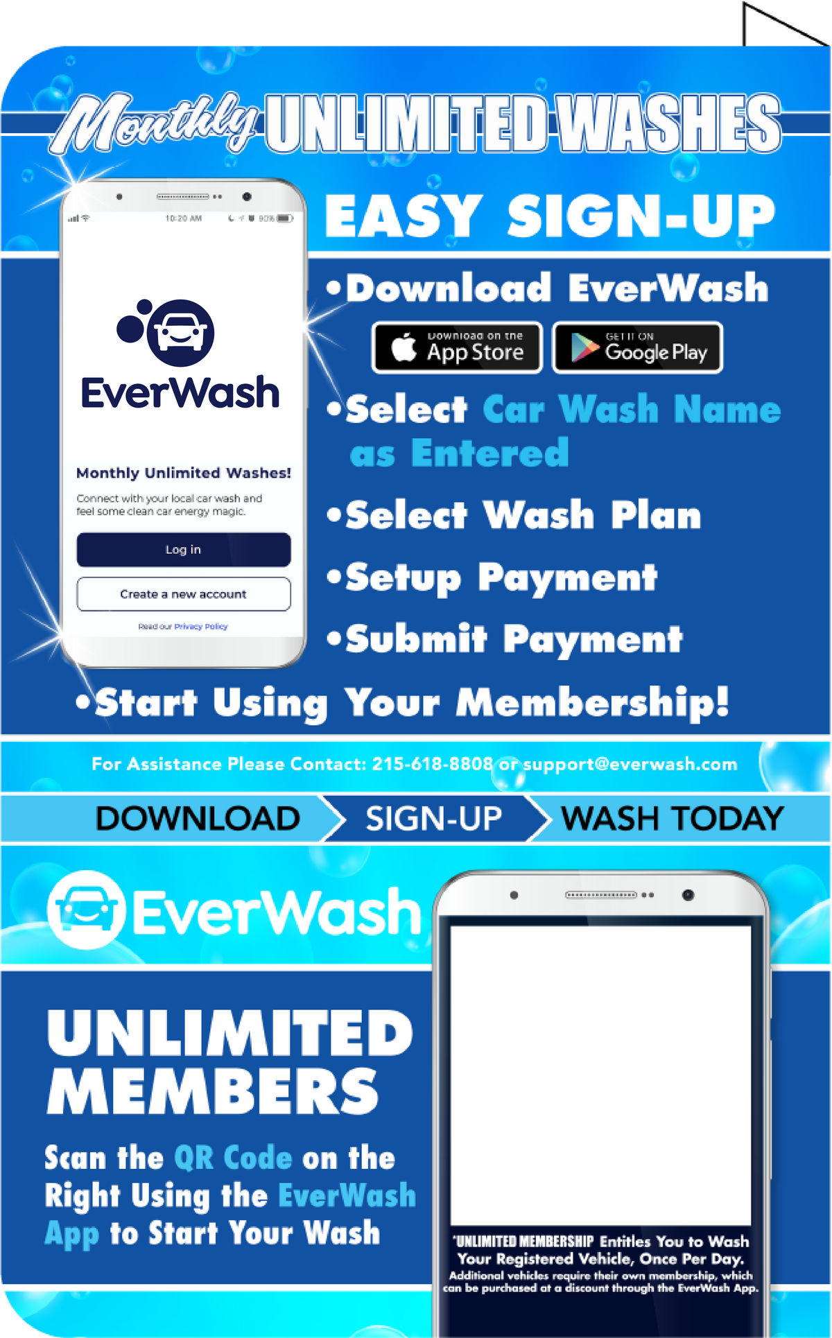 Start Wash In-Bay Automatic Instructional Signs (IBA)