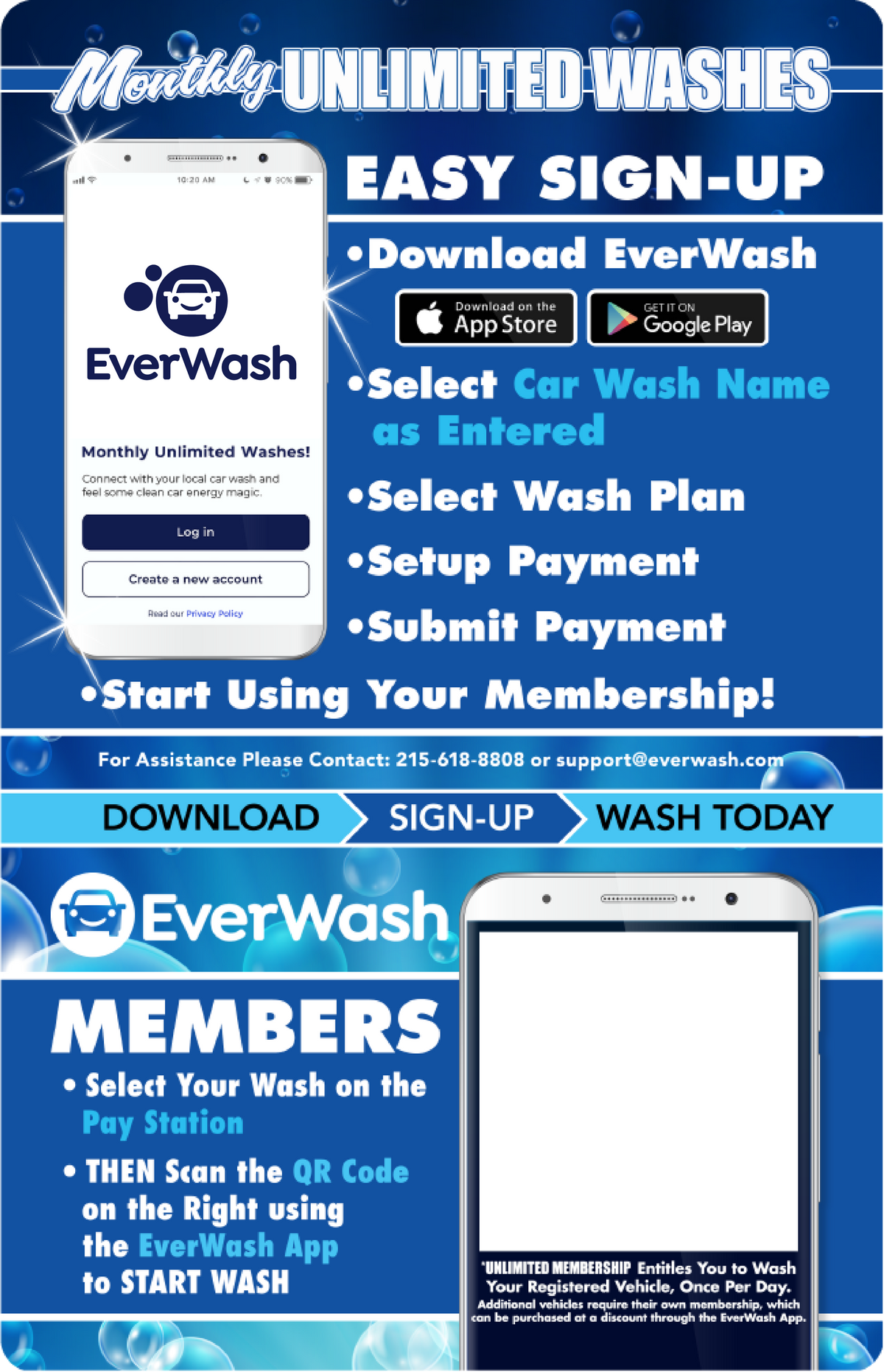 Start Wash In-Bay Automatic Instructional Signs (IBA)