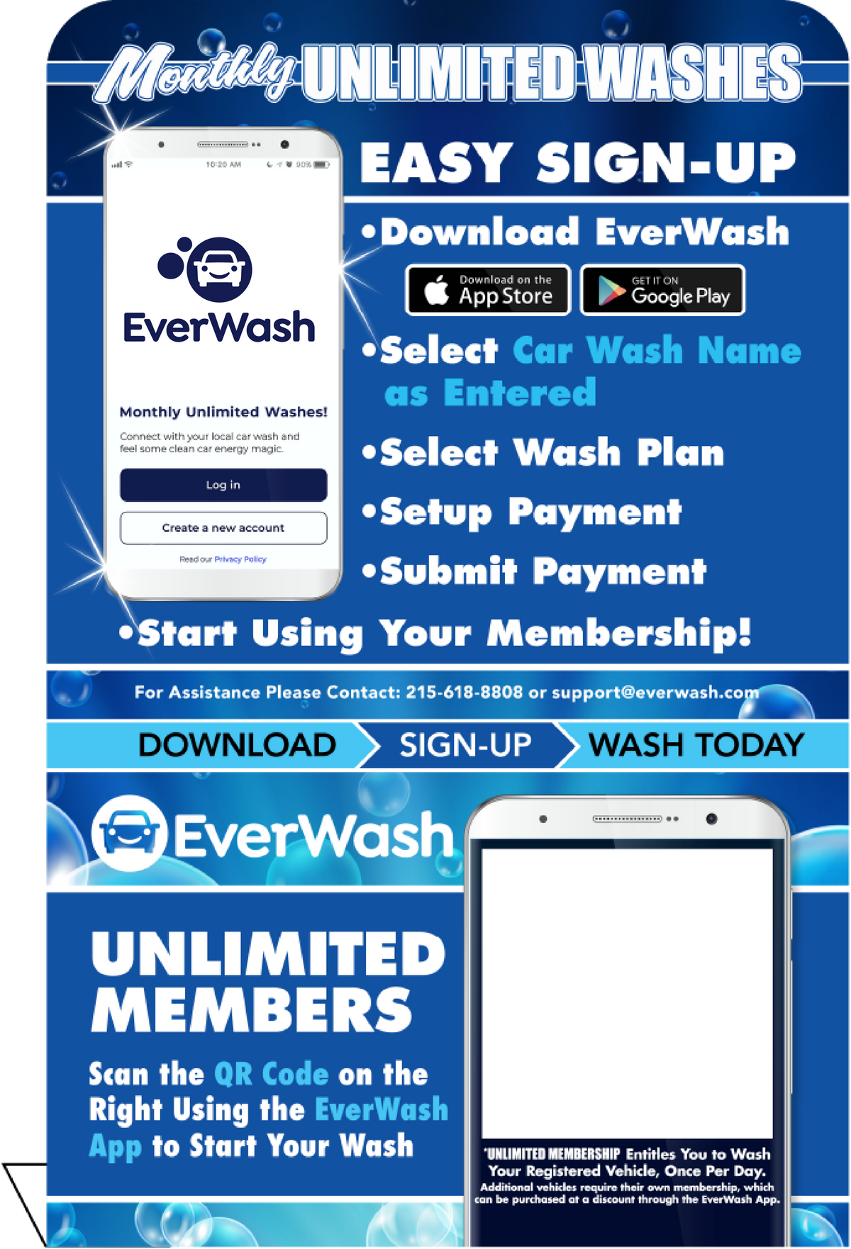 Start Wash In-Bay Automatic Instructional Signs (IBA)