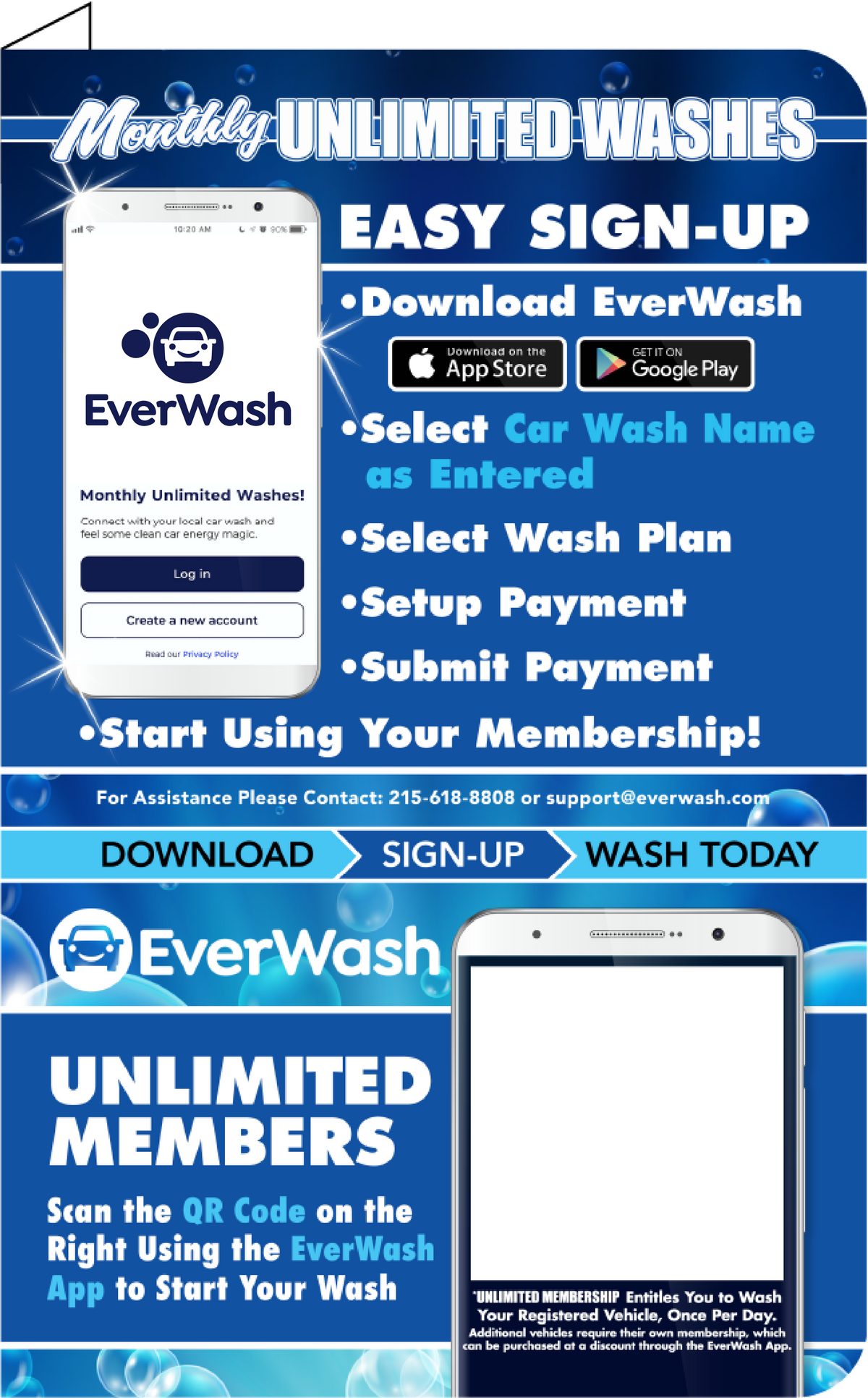 Start Wash In-Bay Automatic Instructional Signs (IBA)