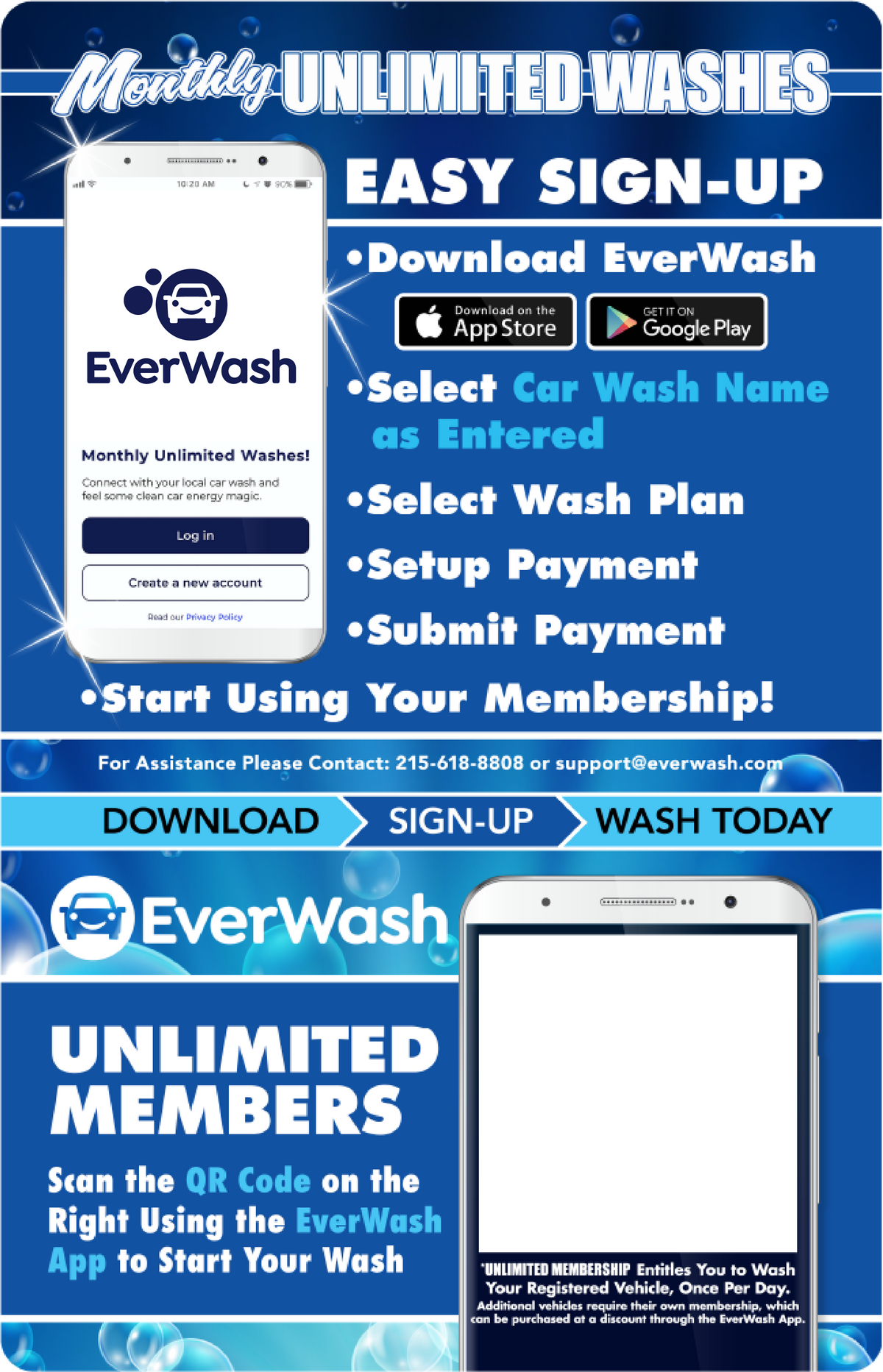 Start Wash In-Bay Automatic Instructional Signs (IBA)