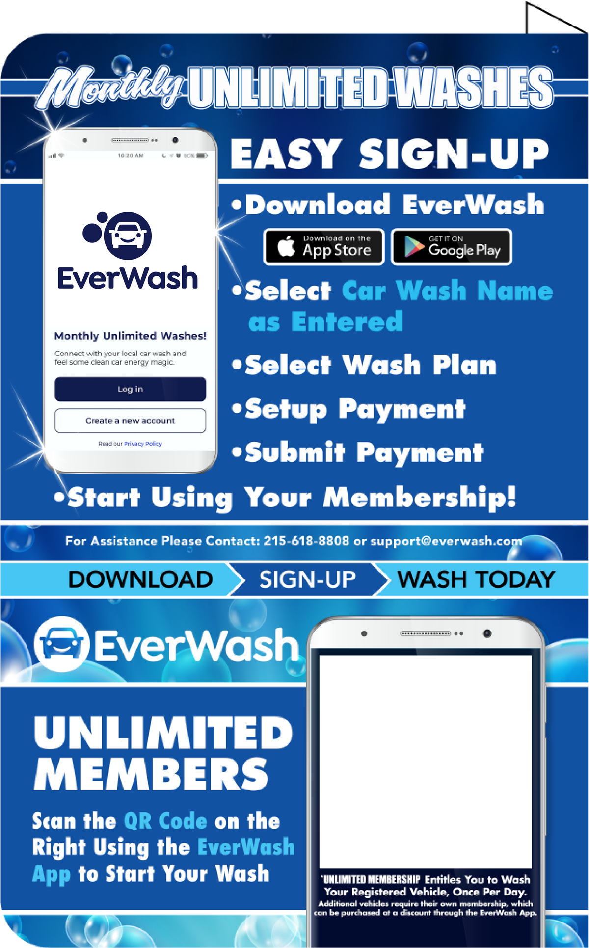 Start Wash In-Bay Automatic Instructional Signs (IBA)