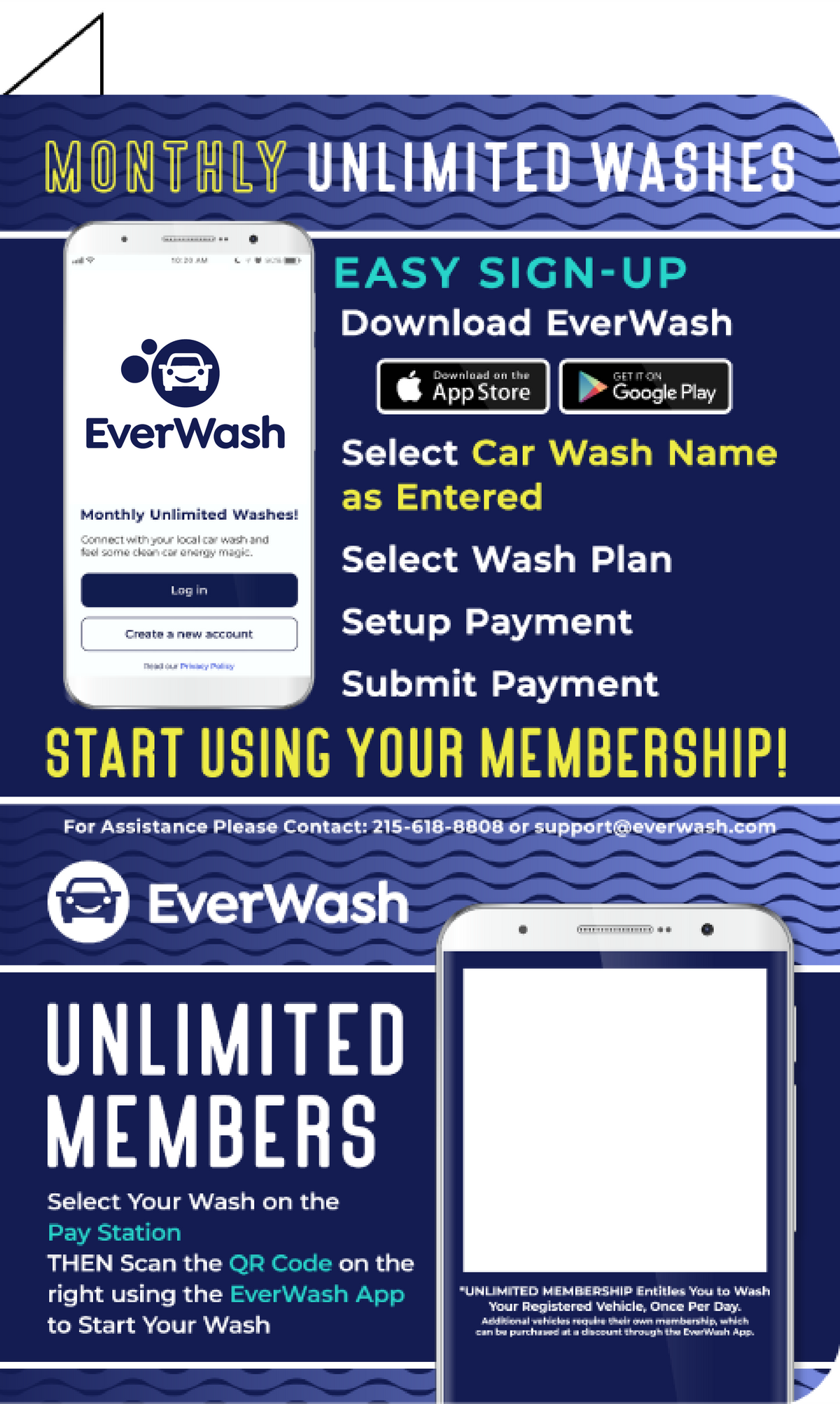 Start Wash In-Bay Automatic Instructional Signs (IBA)