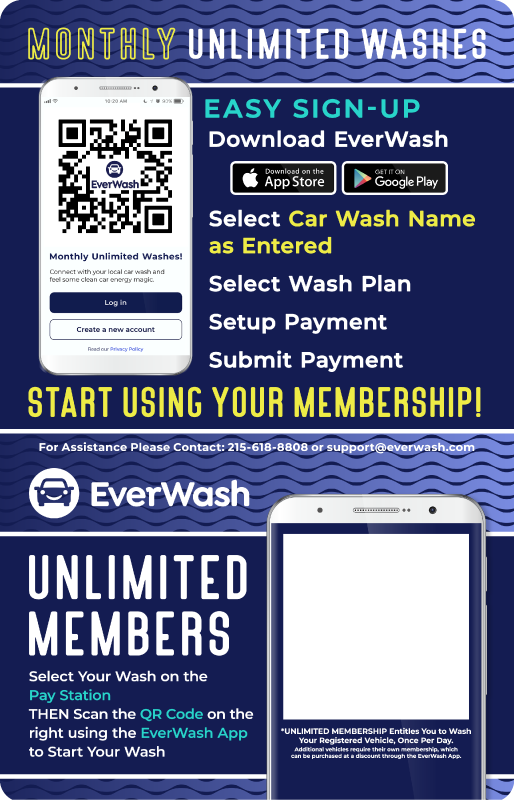 Start Wash In-Bay Automatic Instructional Signs (IBA)