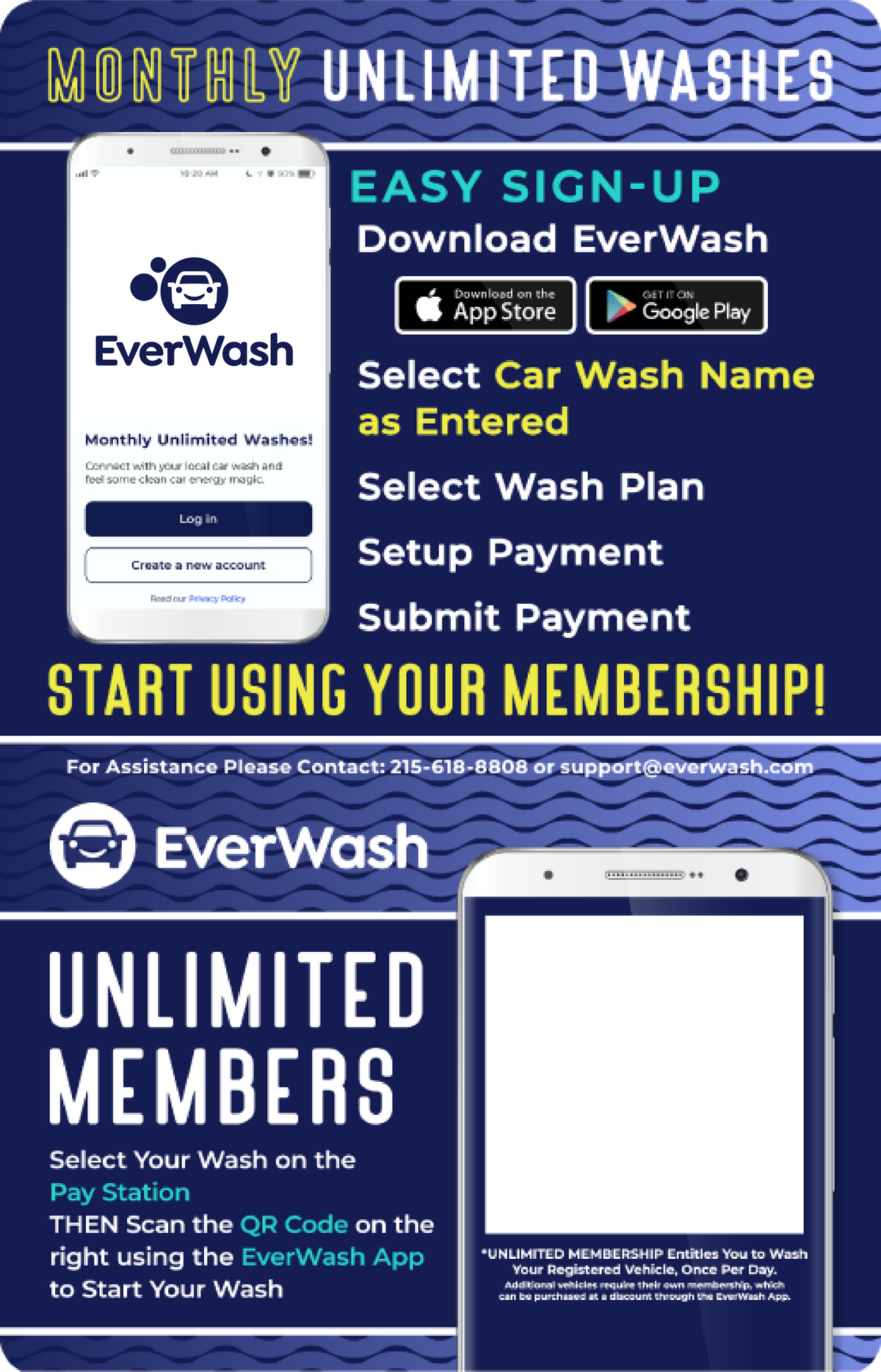 Start Wash In-Bay Automatic Instructional Signs (IBA)