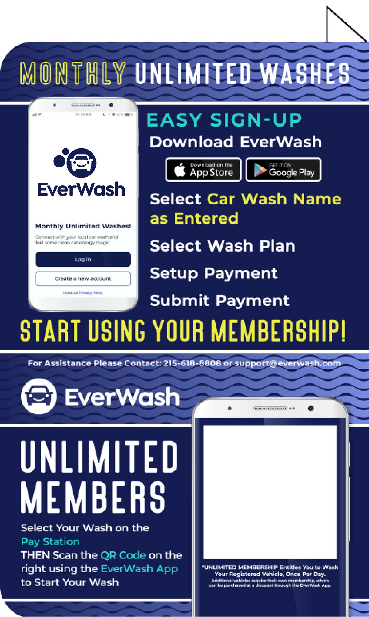 Start Wash In-Bay Automatic Instructional Signs (IBA)