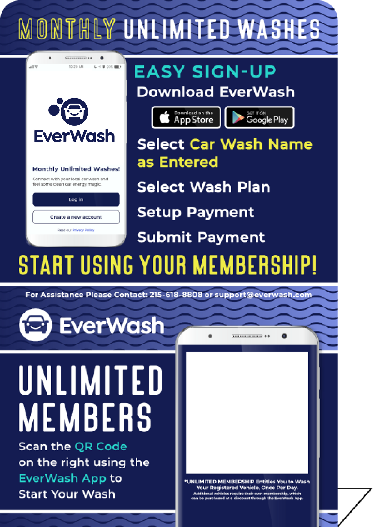 Start Wash In-Bay Automatic Instructional Signs (IBA)