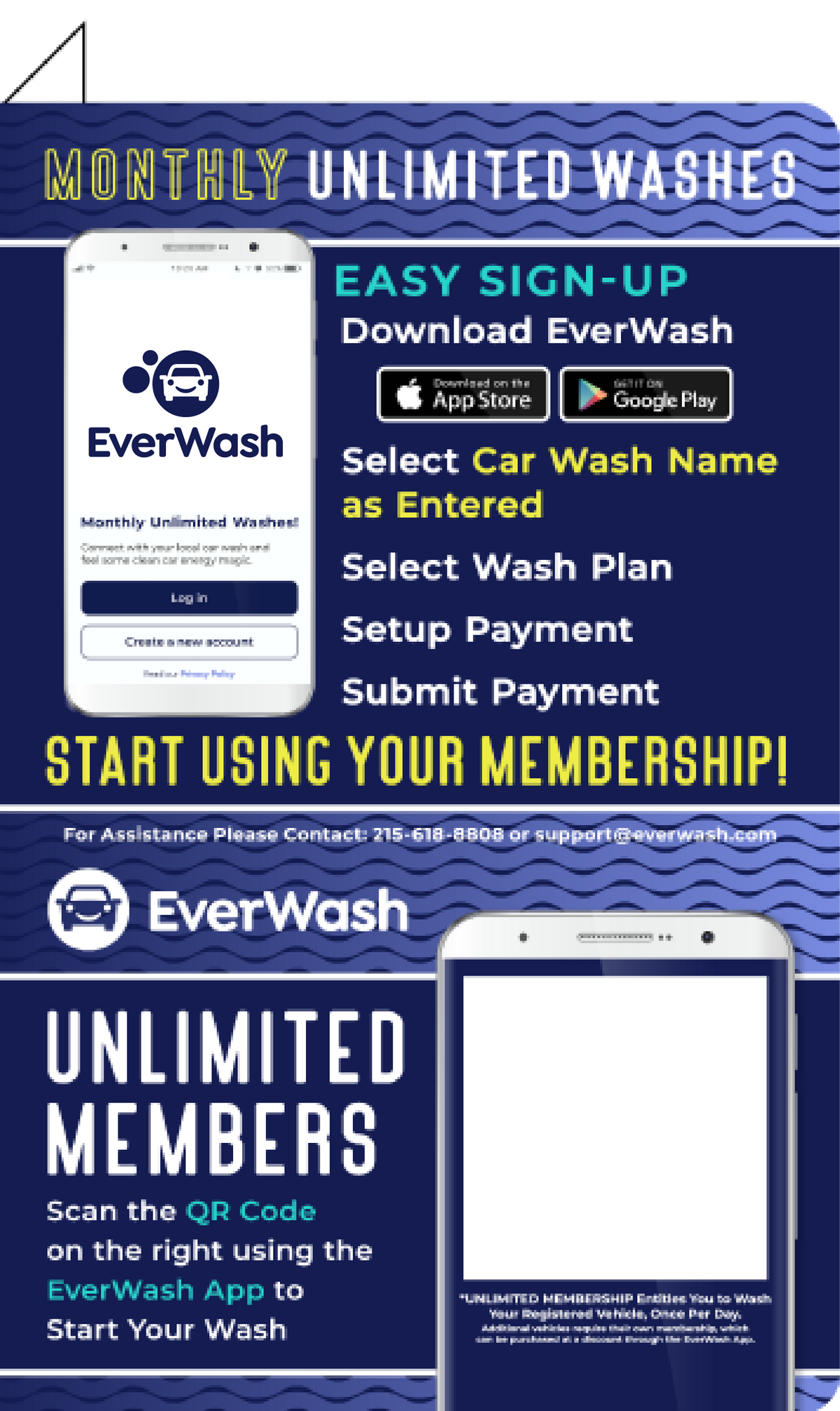 Start Wash In-Bay Automatic Instructional Signs (IBA)