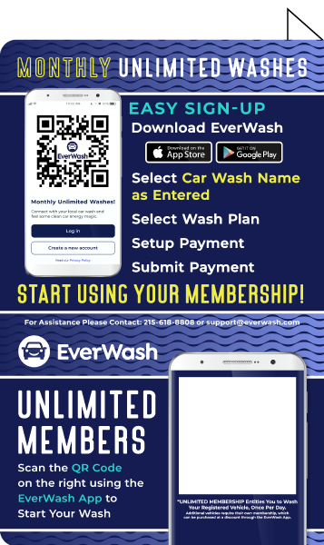 Start Wash In-Bay Automatic Instructional Signs (IBA)
