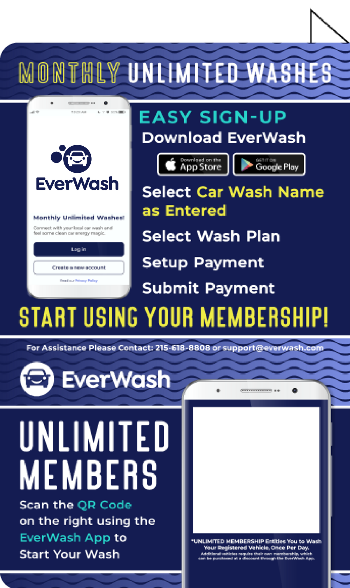 Start Wash In-Bay Automatic Instructional Signs (IBA)