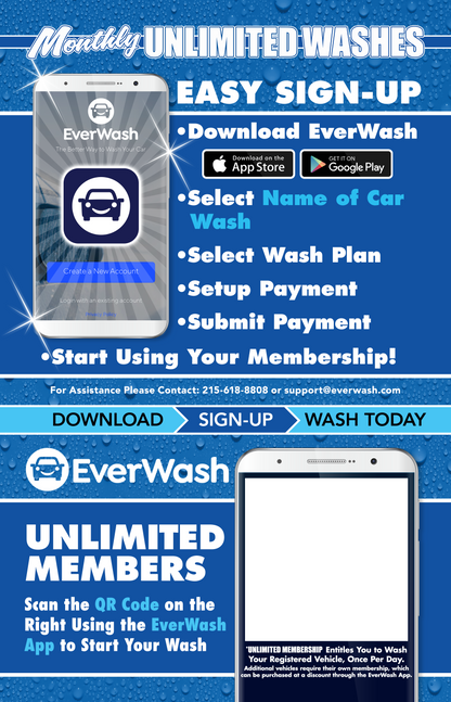 Start Wash In-Bay Automatic Instructional Signs (IBA)